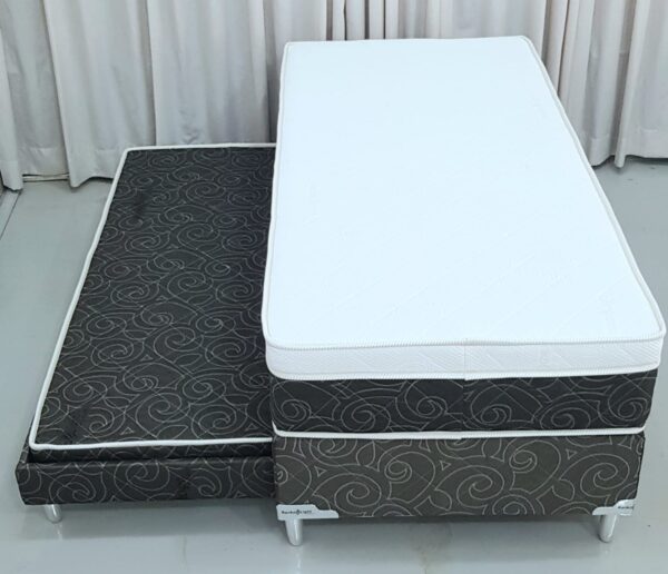 Cama Box com Colchão Auxiliar (Bicama)