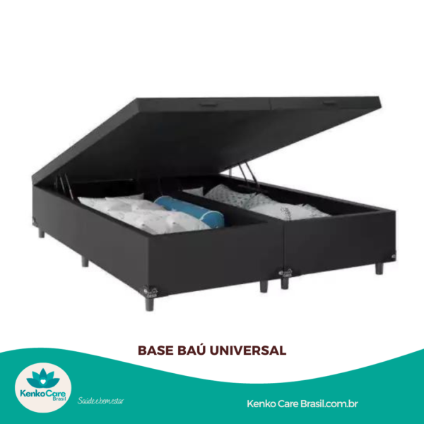 Base Baú Universal Casal Suede - KenkoCare Brasil®️