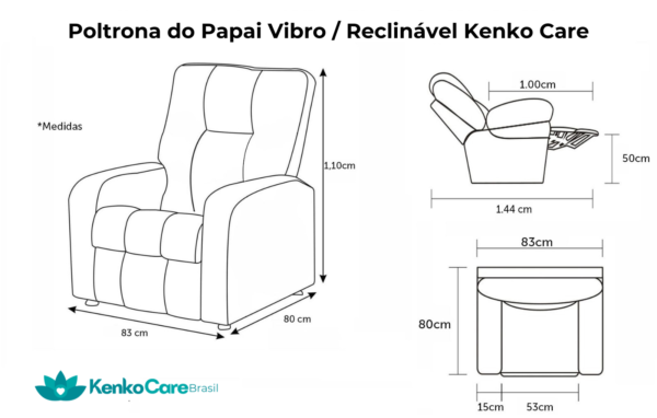 Poltrona do Papai Retrátil- KenkoCare Brasil® - Image 3