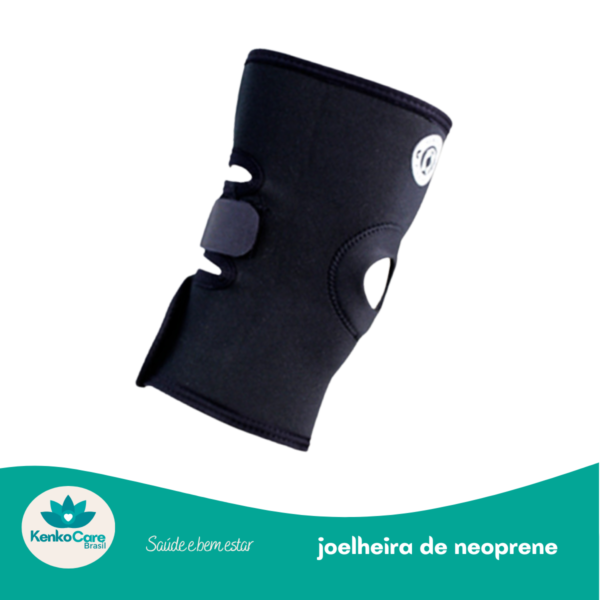 joelheira Ortopédica tamanho longo de neoprene - KenkoCare Brasil®️