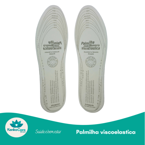 Palmilha Viscoelástica arco plantar - KenkoCare Brasil®️