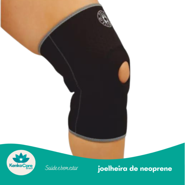 joelheira Ortopédica tamanho longo de neoprene - KenkoCare Brasil®️ - Image 2